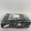 River Fly Fishing Themed Rustic Cabin Lodge Quilt Stitched Bedspread Bedding Set with Fishing Rods Lure with Southwestern Tartan Check Plaid Tweed Patterns Blue Brown - River Lodge (Full / Queen)
