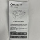 OLIGHT PL-Mini 2 Valkyrie 600 Lumens Magnetic USB Rechargeable Compact Weaponlight with Adjustable Rail, High Performance CW LED Tactical Flashlight with Built-in Battery-Black