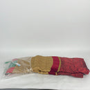 Kurt Adler 72" Red and Gold Criss-Cross Scallop Treeskirt