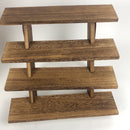 Wooden Display Stand Wood Cupcake Stands Tool Free, Rustic Risers For Display Ideal Craft Funko Pop Shelves, Table Display Stand For Vendors, Farmhouse Cupcake Stand For 24 Cupcakes, Wood Riser