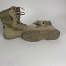 FREE SOLDIER Men's Tactical Boots 8 Inches Lightweight Combat Boots Durable Suede Leather Military Work Boots Desert Boots (Tan, 9.5)