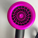 Hair Dryer, 1900W Blow Dryer with Diffuser, Ionic Hair Dryer with Powerful AC Motor, 3 Level Warm Wind/2 Gear Speed Foldable Blowdryer for Home Salon Travel, 2 Nozzles 1 Diffuser Included (Gray)