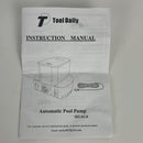 Automatic Pool Cover Pump, Submersible Pool Cover Pump 1200 GPH, Sump Pump with 4 Adapters 16ft Drainage Hose