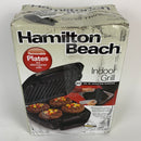 Hamilton Beach 4-Serving Electric Indoor, Removable Nonstick Plates, Low Fat Grilling, Black (25357)
