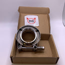 EVIL ENERGY 2 Inch Stainless Steel Exhaust V Band Clamp Male Female Flange