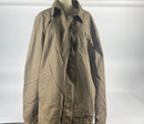 WenVen Men's Utility Outdoor Jacket Soft Cotton Coat (Khaki, XL)