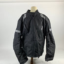 Motorcycle Jacket For Men Textile Motorbike Dualsport Enduro Motocross Racing Biker Riding CE Armored Waterproof All-Weather (Black, Large)