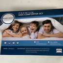 SLEEP ZONE Kids Bedding Comforter Set Full/Queen Size - 7 Pieces Super Cute & Soft Bedding Sets & Collections Including Comforter, Sheet, Pillowcase & Sham - Fade Resistant Easy Care (Space Rocket)