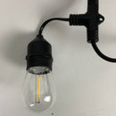 SUFEIMAS Solar String Lights Outdoor - 48 FT Commercial Grade Waterproof Patio Lights with S14 Edison Bulbs - Heavy Duty Solar Power Outdoor String Lights for Outside, Backyard, Bistro, Garden - 1W