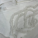Full/Queen Rambling Rose Duvet Cover Set Snow White - Betseyville