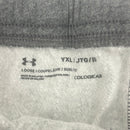 Under Armour Boys' Hustle Fleece Pants , Carbon Heather (090)/White , Youth X-Large