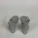 DREAM PAIRS Women's Low-Chunk Silver Glitter Low Heel Pump Sandals - 9 M US