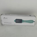 Hot Air Brush, Aima Beauty Professional One Step Hair Dryer & Volumizer 4 in 1 Upgrade Anti-Scald Negative Ionic Technology for All Hair Types, Light Green