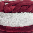 Heated Blanket Electric Twin - Soft Electric Blanket Christmas Blanket, 5 Heat Settings Flannel Blanket with 10hrs Timer Auto Shut Off, Machine Washable Heating Blanket Twin (62Ã—84, Red)
