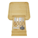 SMIRLY Bamboo Cheese Board and Knife Set: Large Charcuterie Boards Set & Cheese Platter - Unique House Warming Gifts, New Home, Anniversary & Wedding Gifts for Couple, Bridal Shower Gift for Women