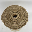 Wlflash Burlap Table Runner 12 Inch by 50 Yards Natural Jute Hessian Burlap Roll Crafts Fabric Rolls with Sewn Edges for Country Rustic Party Wedding Decorations Farmhouse Kitchen Decor(12" x50Yard)