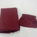 Stacey 54"Wx63"L Ruffled Panel Pair Merlot 54"W x 84"L