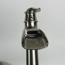 GGStudy Bathroom Faucet Brushed Nickel Waterfall Single Handle One Hole Tally Body Farmhouse Bathroom Vessel Sink Faucet Matching with Pop Up Drain