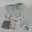 Momcozy Double Wearable Breast Pump, Hands-Free Breast Pump, Portable Electric Breast Pump with 2 Mode & 5 Levels, Painless Breastfeeding Breastpump Can Be Worn in-Bra, 24mm Green