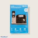AT&T TL88102 DECT 6.0 2-Line Expandable Cordless Phone with Answering System