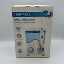 TUREWELL Water Dental Oral Irrigator for Teeth/Braces,10 Pressure Levels Water Teeth Cleaner 8 Water Jet Tips for Family, 600ML Electric Dental Flosser for Tooth Cleaning (White)