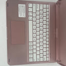 iPad Pro 12.9 inch 5th Generation 2021 Case with Keyboard and Touchpad, Compatible with iPad Pro 12.9-inch 4th Gen 2020 / 3rd Gen 2018, Wireless Apple Pencil Charging, Rainbow Backlights - Rose Gold