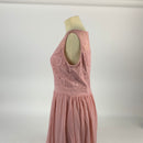 Dressystar Women's Lace Chiffon Bridesmaid Dress Sleeveless Formal Wedding Party Dress 0046 Blush L