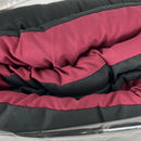 All-Seasons Reversible Comforter Set Black/Burgundy Full + Queen