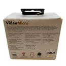 Rode VideoMicro Compact On-Camera Microphone with Rycote Lyre Shock Mount. 1081