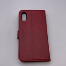 TUCCH iPhone XR Case, iPhone XR Wallet Case, PU Leather Flip Folio Cover with RFID Blocking Card Slot Magnetic, Stand TPU Shockproof Inner Case Wireless Charging Compatible with iPhone XR, Dark Red