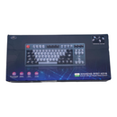 Bluetooth Mechanical Gaming Keyboard with LED Backlit 87 Anti-Ghosting Key Ergonomic Metal Plate Wired/Wireless 2.4Ghz USB Receiver Rechargeable 3300mAh Battery for PC Mac Gamer (Red Mix/Blue Switch)