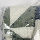 GeeComfy Bedspread Queen/Full Size 100% Cotton Quilt Set 3PCS Geometric Windmill Reversible Patchwork Coverlet Lightweight Bed Cover for Spring Summer