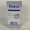 Elviros Cervical Memory Foam Pillow, Contour Pillows for Neck and Shoulder Pain, Ergonomic Orthopedic Sleeping Neck Contoured Support Pillow for Side Sleepers, Back and Stomach Sleepers (Soft)