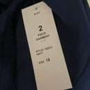 S.L. Fashions Women's Embellished Tiered Jacket Dress (Petite and Regular), Navy, 14
