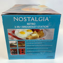 Nostalgia Electrics 50s-Style 3-In-1 Breakfast Station Red