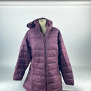 Amazon Essentials Women's Lightweight Water-Resistant Hooded Puffer Coat, Burgundy, X-Large