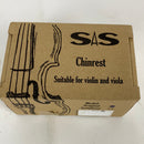 SAS Pearwood Chinrest for 3/4-4/4 Violin or Viola with 35mm Plate Height and Goldplated Bracket