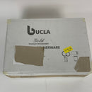 BUCLA 350PCS Gold Plastic Plates with Disposable Plastic Silverware&Hand Napkins, Gold Plastic Dinnerware Lace Design include 100 Plates,50 Forks, 50 Knives, 50 Spoons,50 Cups,50 Disposable Napkins