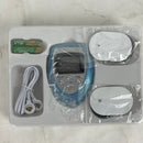 Y-1018 Slimming Massager Pulse Muscle Burn Fat Pain + 4 Massage Pads Silver