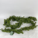 9' Norwood Fir Garland with LED Lights Green