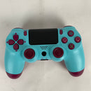 YU33 2 Pack Wireless PS4 Controller for Playstation 4,Pa4 Remote Control Joystick with Charging Cable/TouchPad/1000 mAh Battery for Kids/Girls (Berry Blue/Rose Gold, New Cheap Mando/Manette