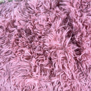 Uttermara Faux Fur Weighted Blanket 15lbs, Super Soft Plush Fleece and Cozy Sherpa Reverse, Shaggy Long Fur Throw Blankets 60"x80" Blush Pink