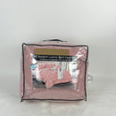 Cindyrella 10-piece Comforter Set Dusty Rose Full + Queen