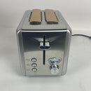 Toaster 2 Slice, whall Stainless Steel,Bagel Toaster with Removable Crumb Tray, for Various Bread Types 850W