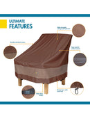Duck Covers Ultimate Waterproof Patio Lounge Chair Cover, All Weather Protection, Durable Outdoor Lawn Patio Furniture Covers, 32W x 37D x 36H inch, Patio Chair Covers for Outdoor Furniture