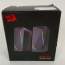 Redragon GS510 Waltz RGB Desktop Speakers, 2.0 Channel PC Computer Stereo Speaker with 4 Colorful LED Backlight Modes, Enhanced Bass and Easy-Access Volume Control, USB Powered w/ 3.5mm Cable