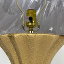 Fangio Lighting W-8602TXTGLD 29'' Ceramic Table Lamp with Ripple Design, Textured Gold