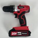 AVID POWER 20V MAX Lithium lon Cordless Drill Set, Power Drill Kit with Battery and Charger, 3/8 inches Keyless Chuck, Variable Speed, 16 Position and 22pcs Drill Bits (Red)