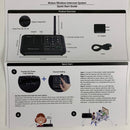 Wuloo Intercoms Wireless for Home 5280 Feet Range 10 Channel 3 Code, Wireless Intercom System for Home House Business Office, Room to Room Intercom, Home Communication System (4 Packs, Black)