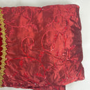 Kurt Adler 72" Red and Gold Criss-Cross Scallop Treeskirt